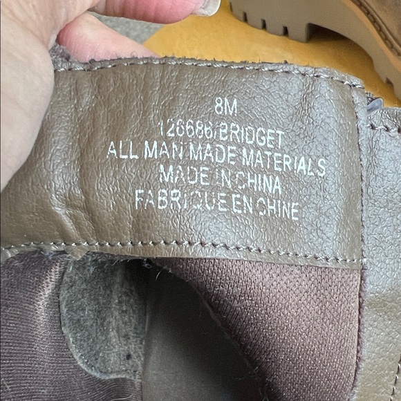 Women's Gray FAUX Suede Ankle Boots - Picture 2 of 4